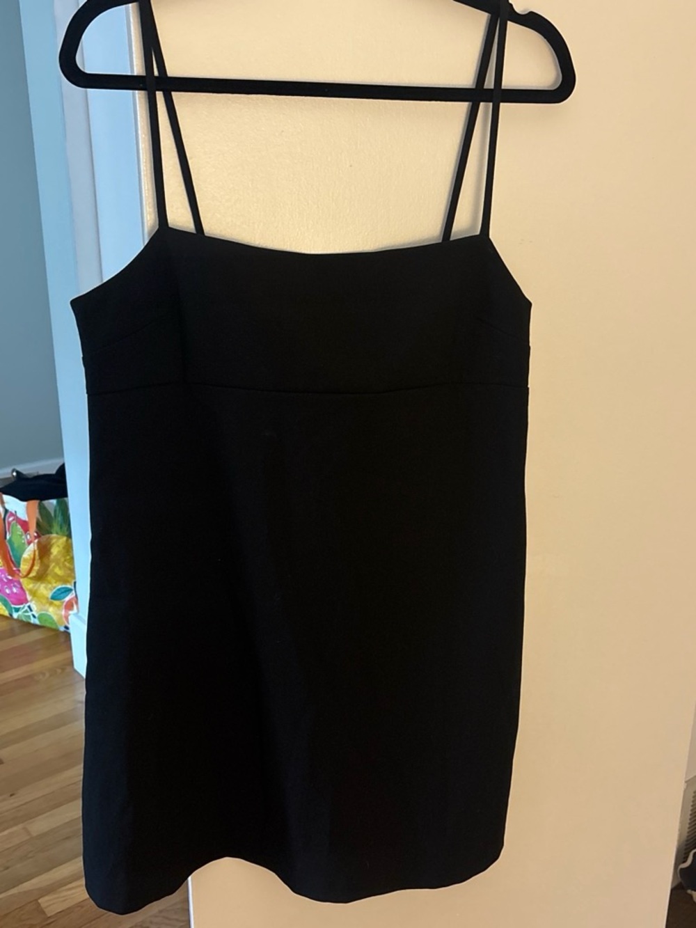 Zara Black Mini Dress with Spaghetti Straps